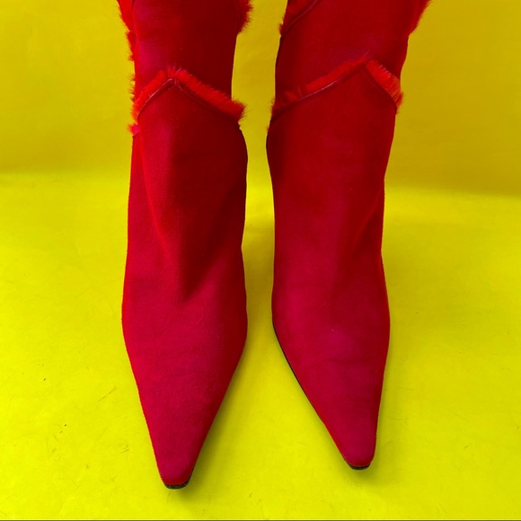 Vintage dark red Cesare Paciotti all leather boots - Picture 9 of 16